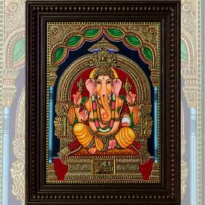 Lord Ganesha Tanjore Painting
