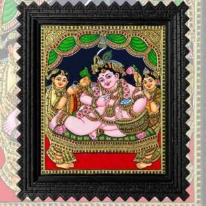 Sri Krishna with Rukmini & Satyabhama