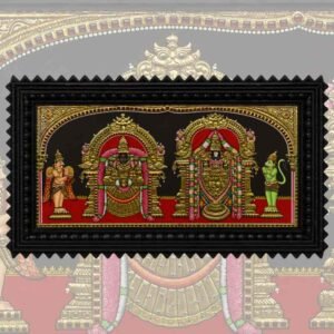 Sri Balaji & Padmavathi Tanjore Painting