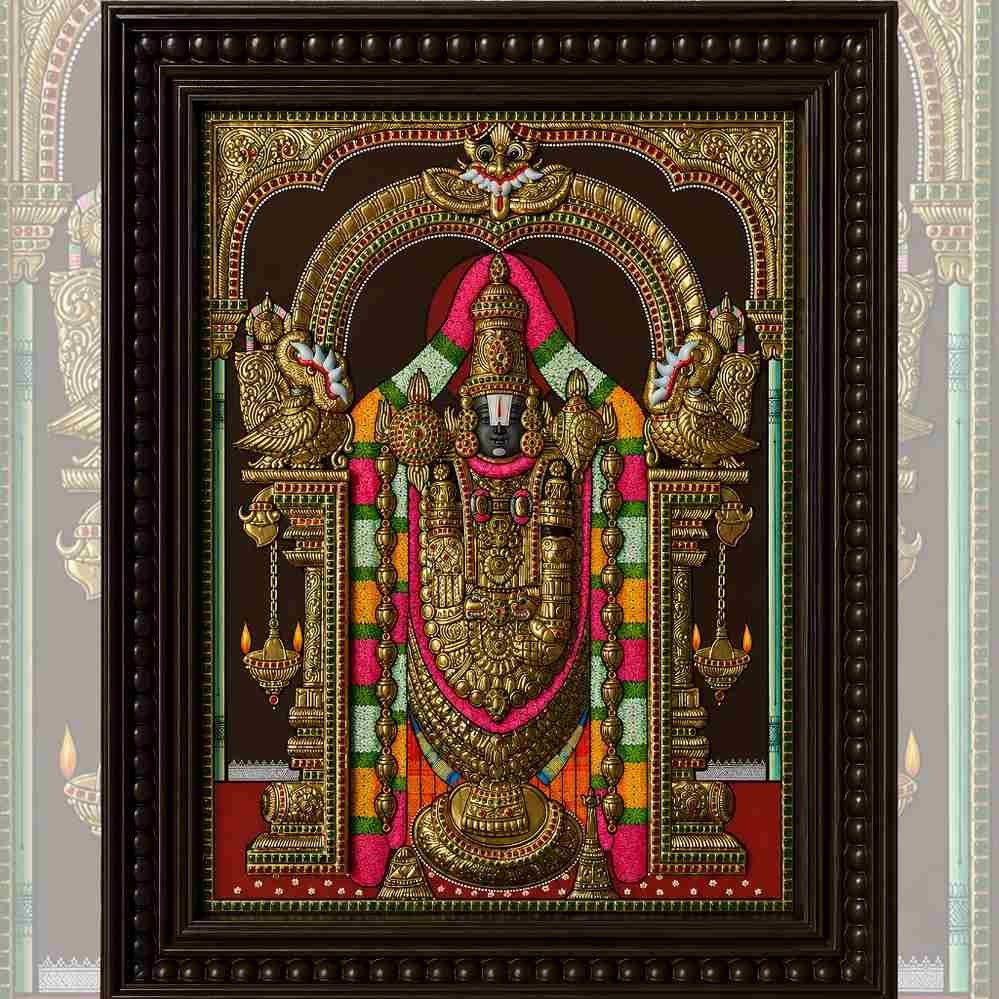 Sri Venkateswara Swamy Tanjore Painting