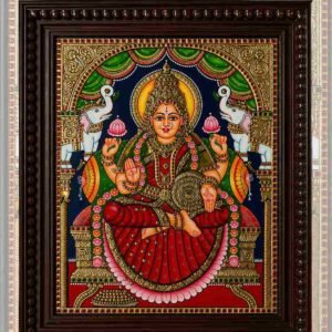 Lakshmi Devi Tanjore Painting