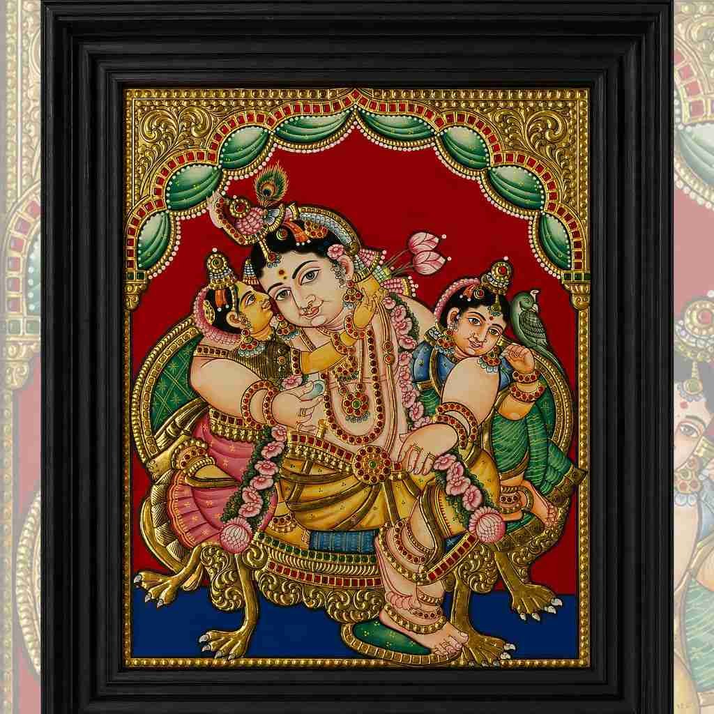 Sri Gopala Krishna with Rukmini & Satyabhama