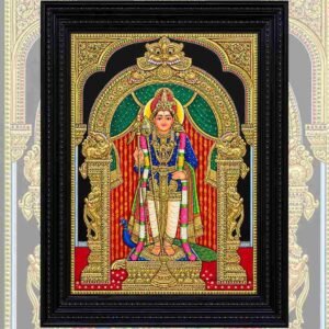Raja Alangaram Murugan Tanjore Painting